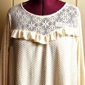 Cream Lace blouse